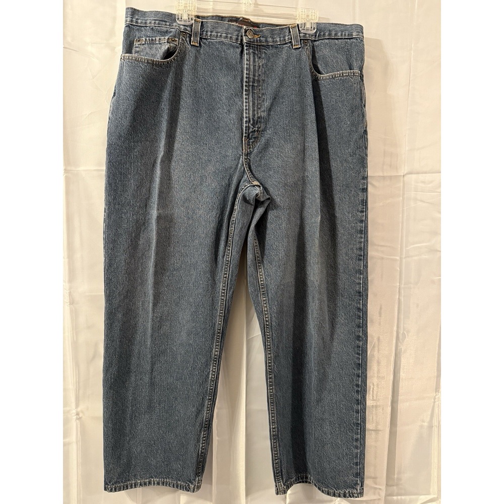 Perry Ellis America Men's 42x30 Classic Fit Straight Blue JEANS Measures 40x29